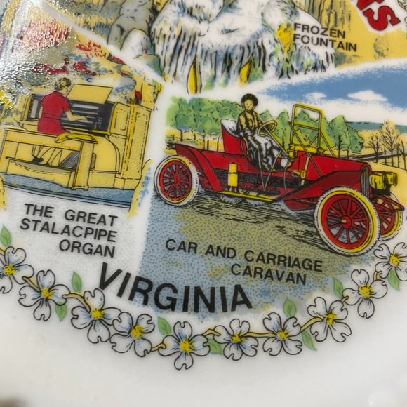 Vintage LURAY CAVERNS Virginia Decorative Display Plate - Picture 6 of 8
